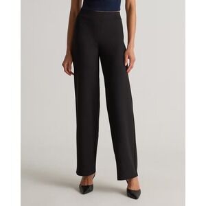 Quince Ultra-Stretch Ponte Wide Leg Pants Dark Navy Blue Small New With Tags
